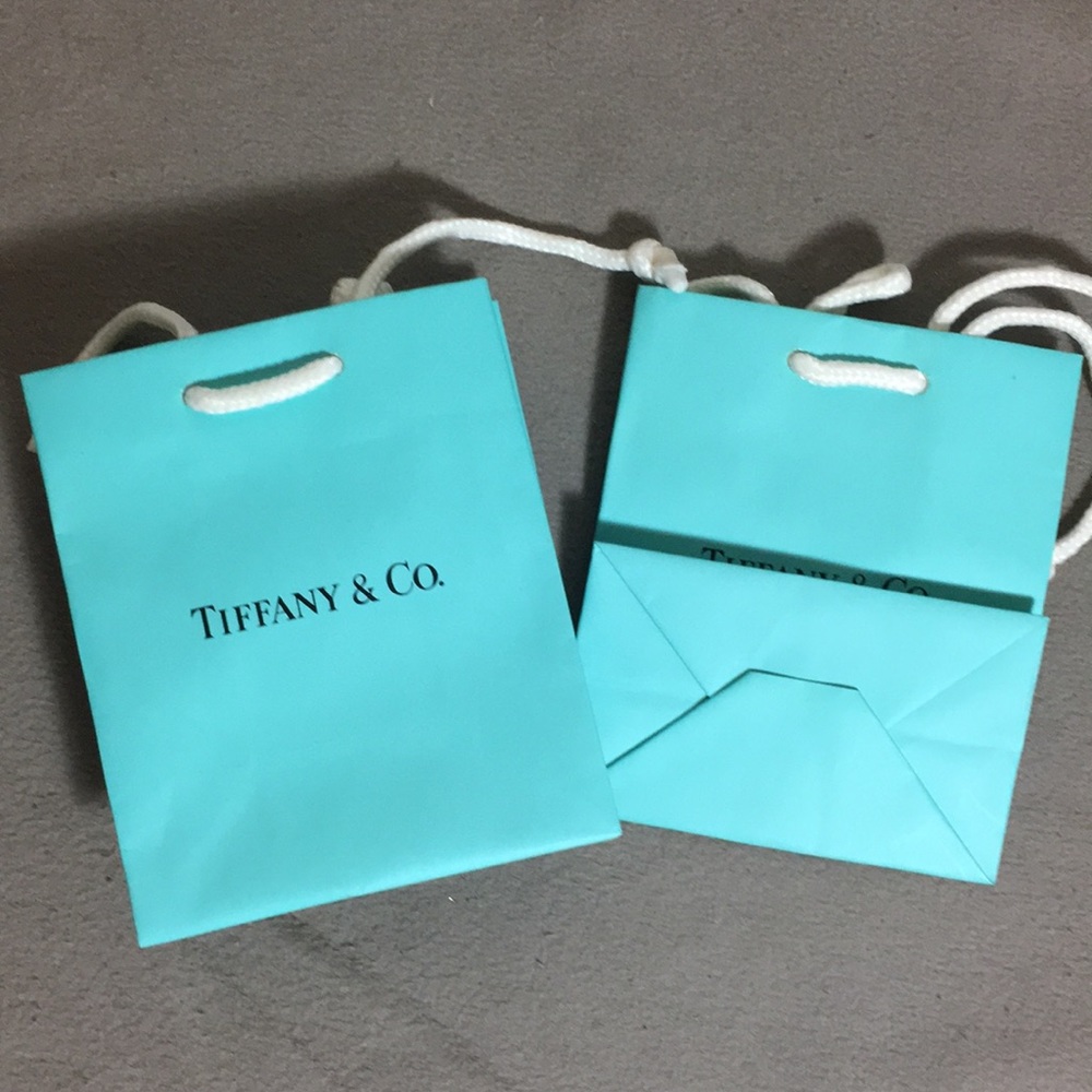 NEW Tiffany & co small empty bags x2